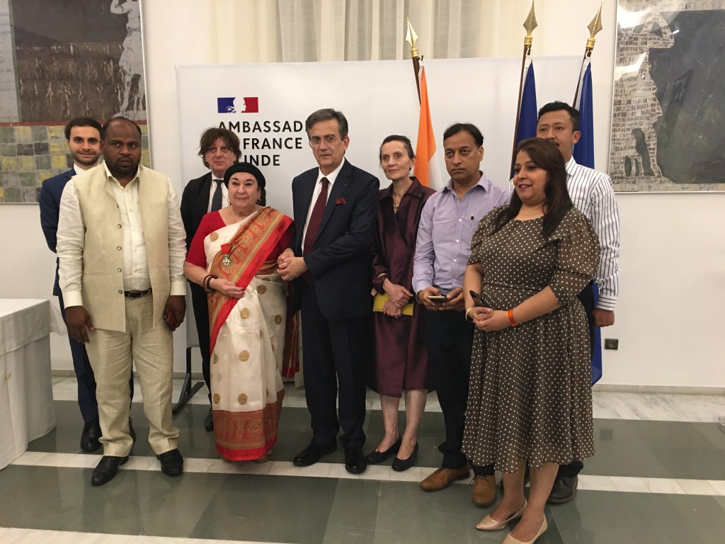 Mummy Jee  received France’s highest civilian honour, “the Legion of&nbsp;Honour”.